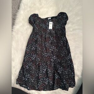 Girls A&F 13/14 tiered puff sleeve dress
